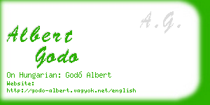 albert godo business card